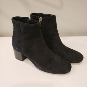 Sz 5M Black Sam Edelman "Edith" Suede Booties